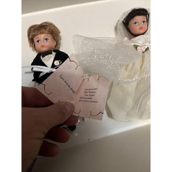2002 Madame Alexander Cake Topper Bride Doll & Groom Doll NEW - Picture 3 of 10